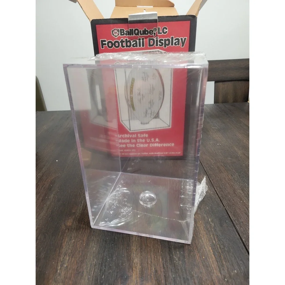 Ballqube Football Display Case - UV Protection - Brand‎ New!